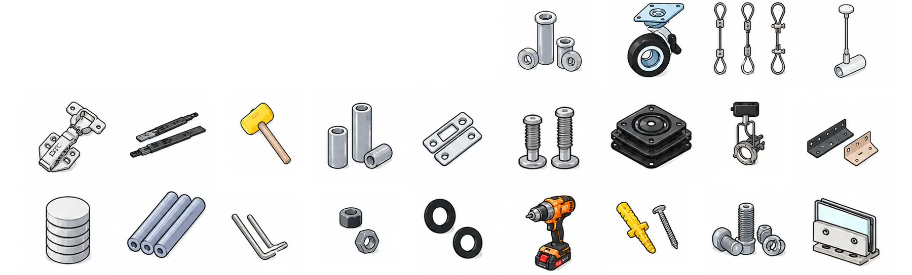 F2B accessories and tools